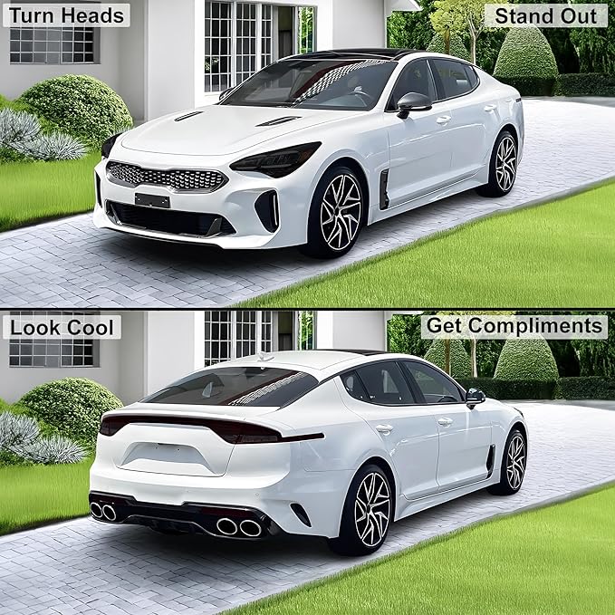BOGAR TECH DESIGNS Precut for Kia Stinger 2022-2024 Full Headlight Taillight - Image 2