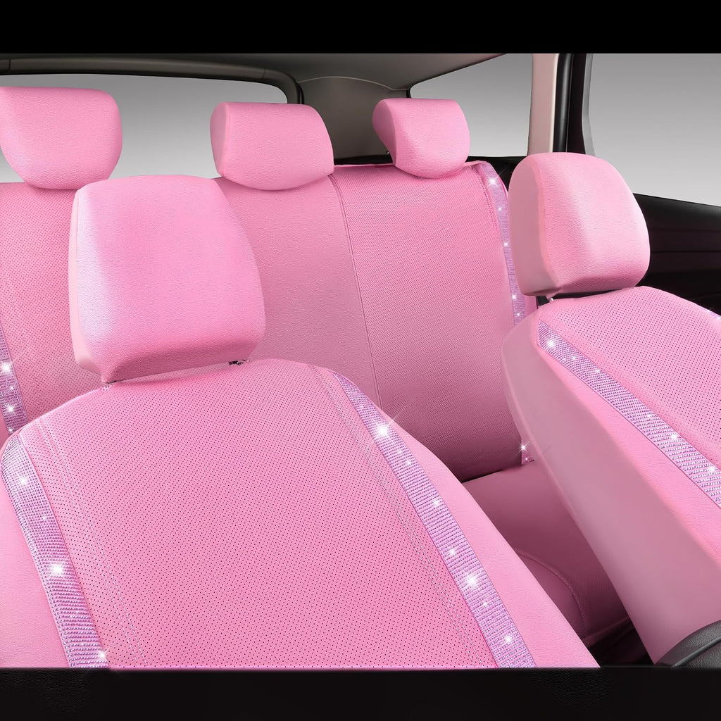car pass bling diamond car seat covers full on a desk or shelf