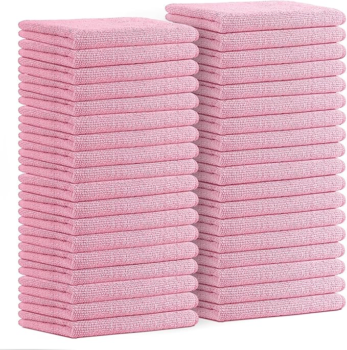 Avalon Towels Microfiber Cleaning Cloths Size 16" x 16", Highly Abs...