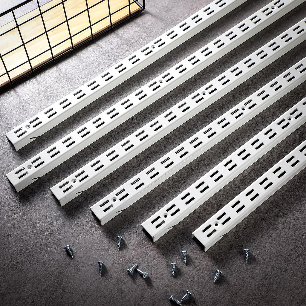 tandefio 12 pcs shelf rails track system, 47.5, package contents