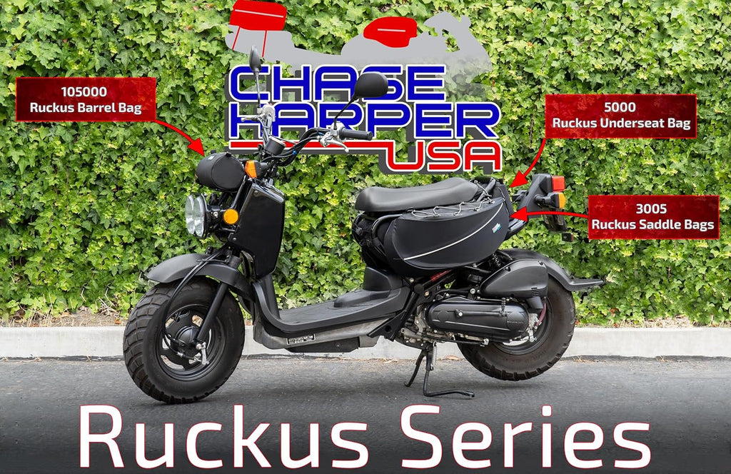 Chase Harper USA - Ruckus 5000 Under The Seat Bag - Compatible with All Ruckus Model Years With Stock Frame - Water and Tear-Resistant, Industrial Grade Ballistic Nylon – Black
