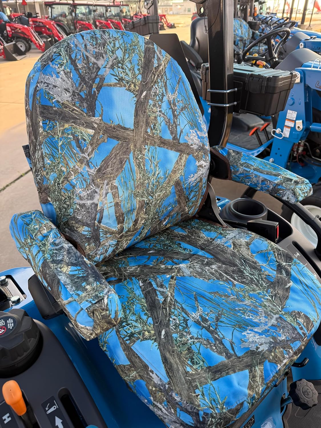 LS01 - LS MT125 Tractor Seat Covers for Tractor, Check Picture Matches Your Seats. Two Piece High Back Seat. Durable Endura Fabric for Long Term Protection from Sun, Animals and the Elements.