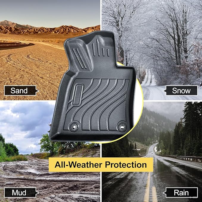 Full Set Floor Mats Custom Fit for 2025 Toyota Camry 2025 All Weather Floor - Image 7