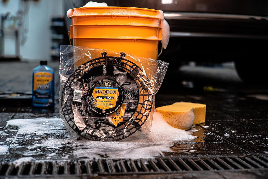 Maddox Detail – Grit Trap | Diameter 26cm Height 6cm | Protective Car Grid for Cleaning Bucket | Prevents Scratches and Separates Dirt During Washing | Exterior and Interior Car Cleaner