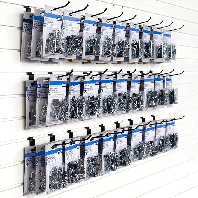 unp POETISKE Slatwall Hooks 32PC 10 Inch Slatwall Accessories Slatwall Panel - Image 6