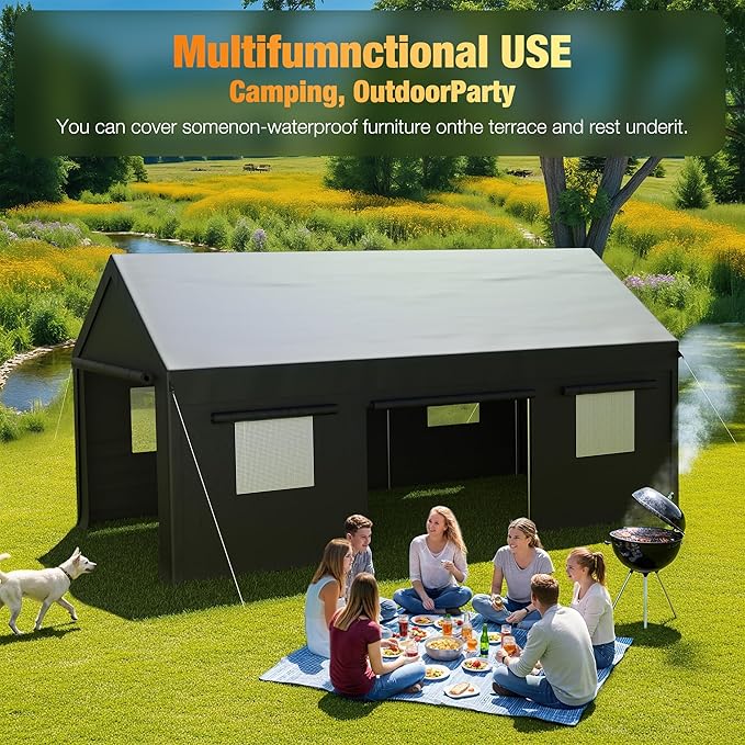 Polar Aurora Carport, 12x20 FT Heavy Duty Carport - Image 8