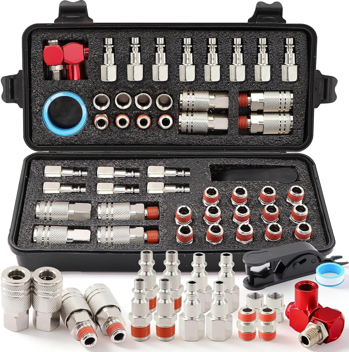 1/4" npt air compressor coupler & plug kit, main product view