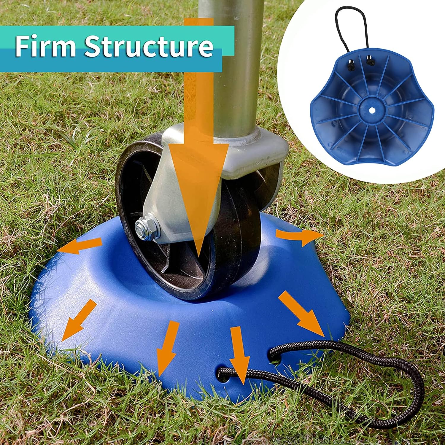 Keenso Wheel Chocks, Wheel Dock, RV Anti Skid Block with Firm Structure and Easy Carry, for RV and Trailer Fixing