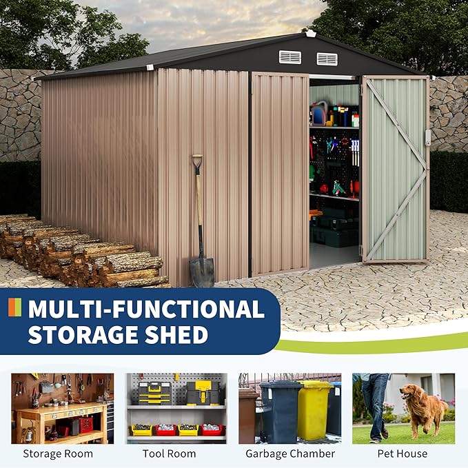8x10x6.4 FT Outdoor Storage Sheds - Image 3