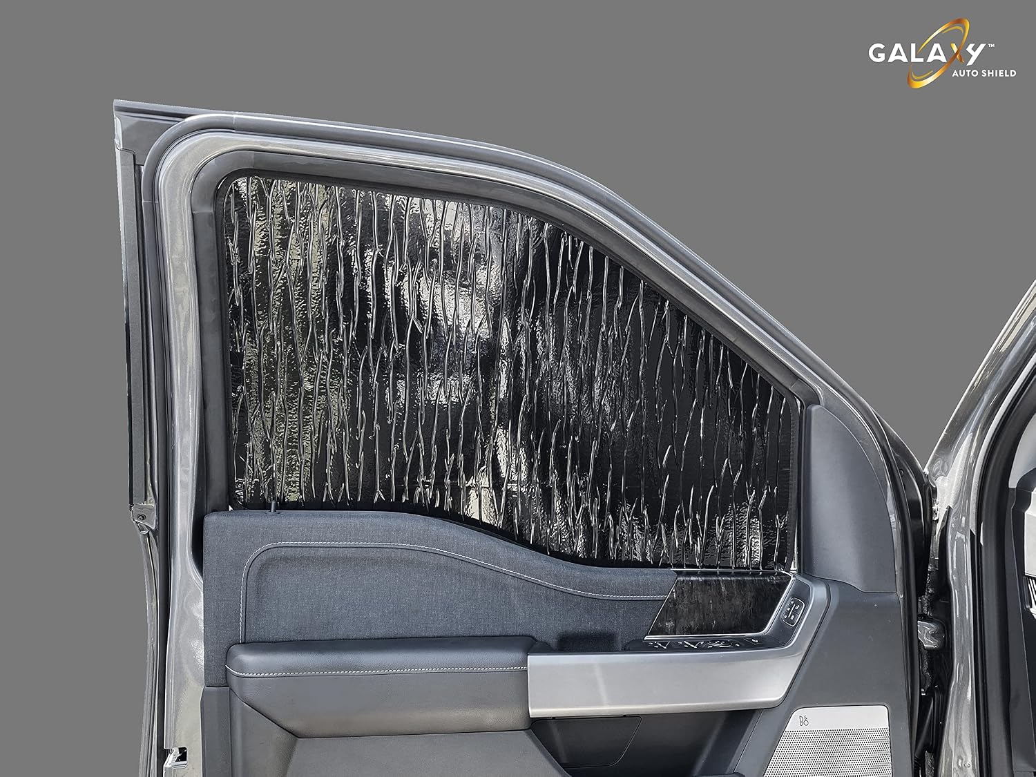 GalaxyAutoShield Custom Fit Front Side Window Sunshades (2pcs) for 2023 2024 2025 2026 Ford F-250 F350 F450 (NOT for E-Series), Regular/Super/Crew Cab, 2DR 4DR, UV Protection Privacy Insulated