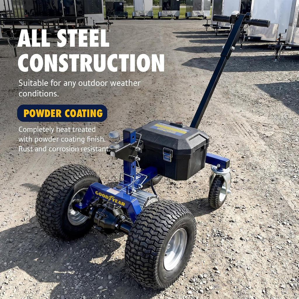 Goodyear 3600LBS Electric Trailer Dolly 2'' Ball Hitch Max Tongue Wt. 600LB