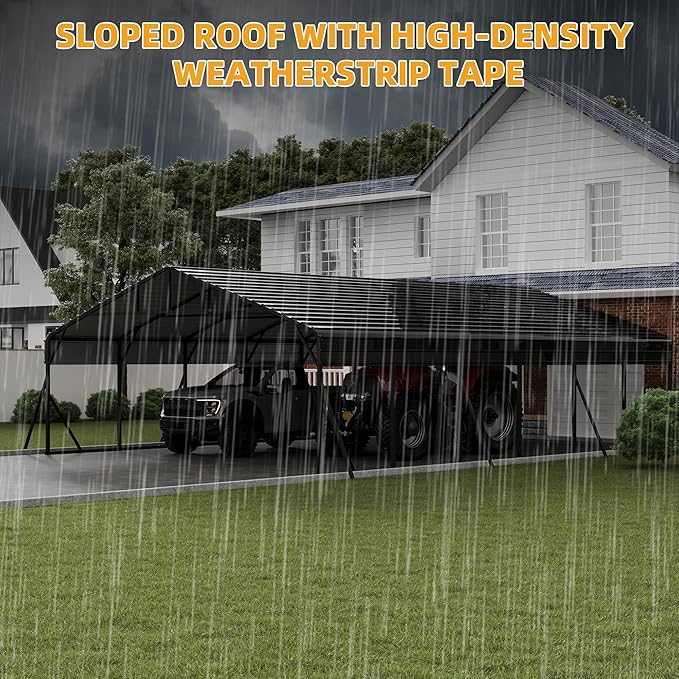 20' x 30' x 8.5' Heavy Duty Metal Carport - Image 9