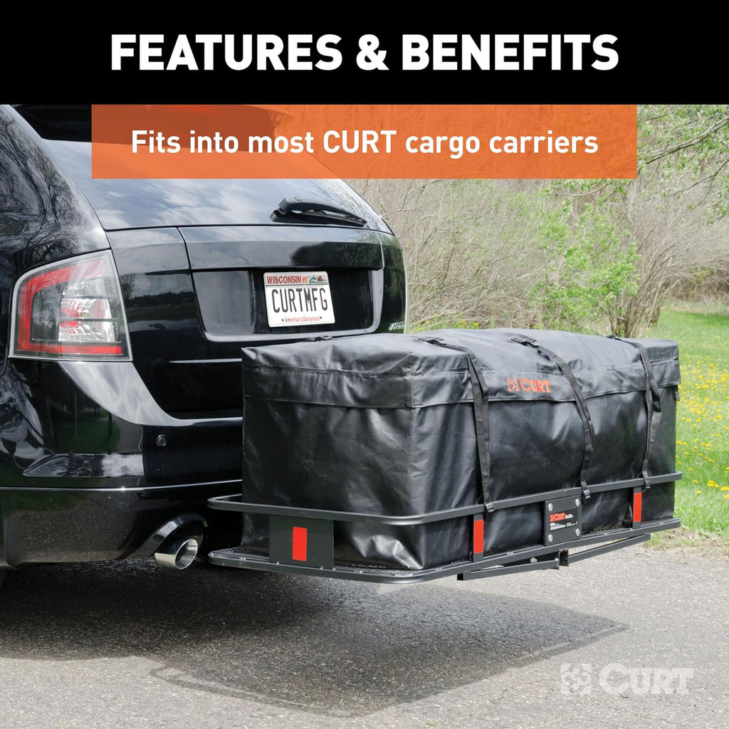 CURT 18210 Cargo Bag, Black Vinyl, 56-Inch x 18-Inch x 21-Inch