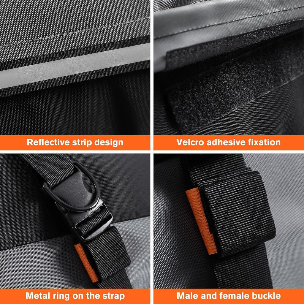 Waterproof Rooftop Cargo Carrier Bag, 100% Waterproof Sealing with Anti-Slip Mat, Fits Vehicles with or Without Roof Rack, 21 Cubic Feet