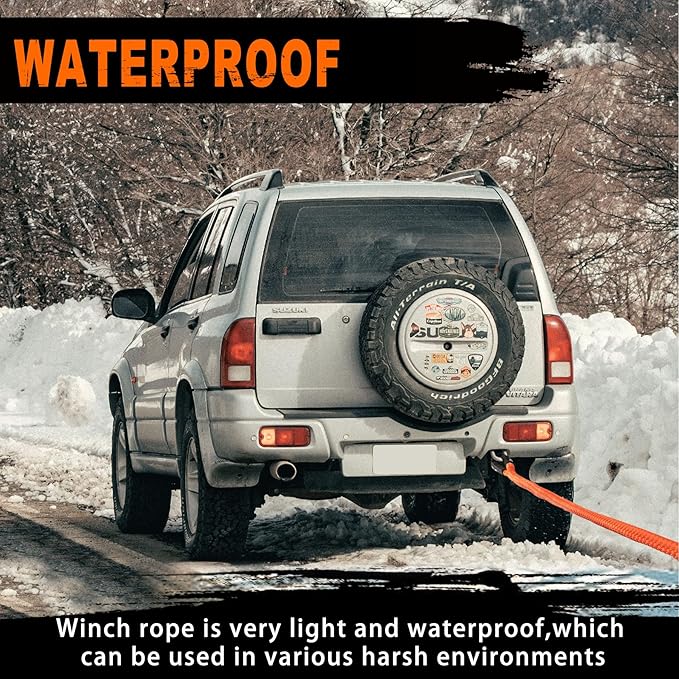 METOWARE Kinetic Recovery Rope 35, 000 LBS Heavy Duty Offroad Recovery - Image 4