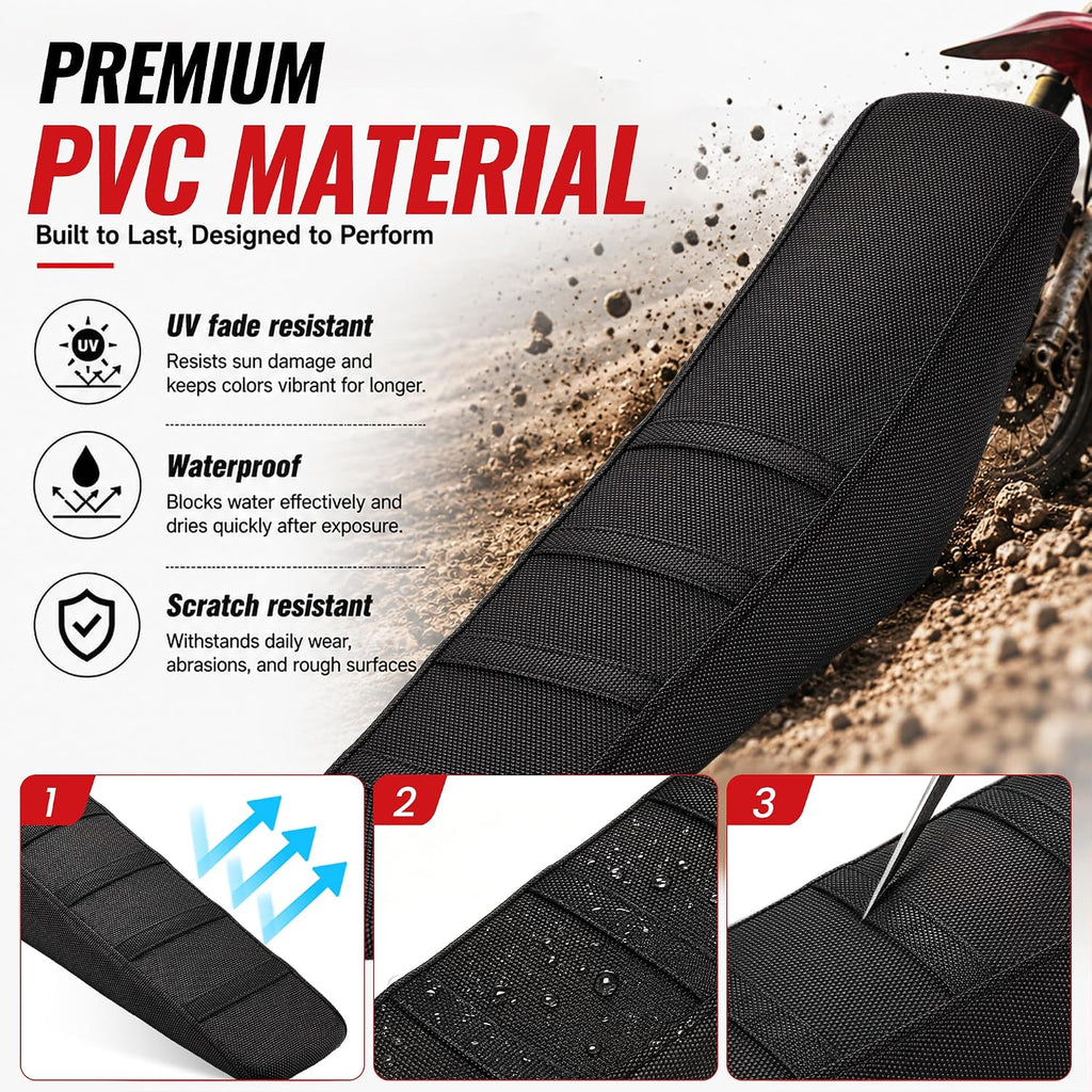 Seat Cover for Yozma IN10,Black Stripe Non-Slip Motorcycle Cushion Cover for Electric Dirt Bike Ebike Yozma in 10-Black