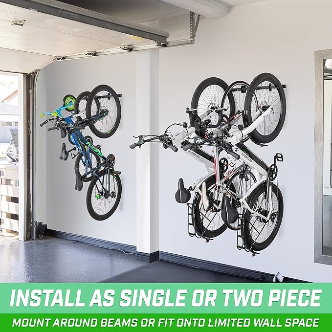GoSports 6 ft Wall Mounted Bike Rack - Image 4
