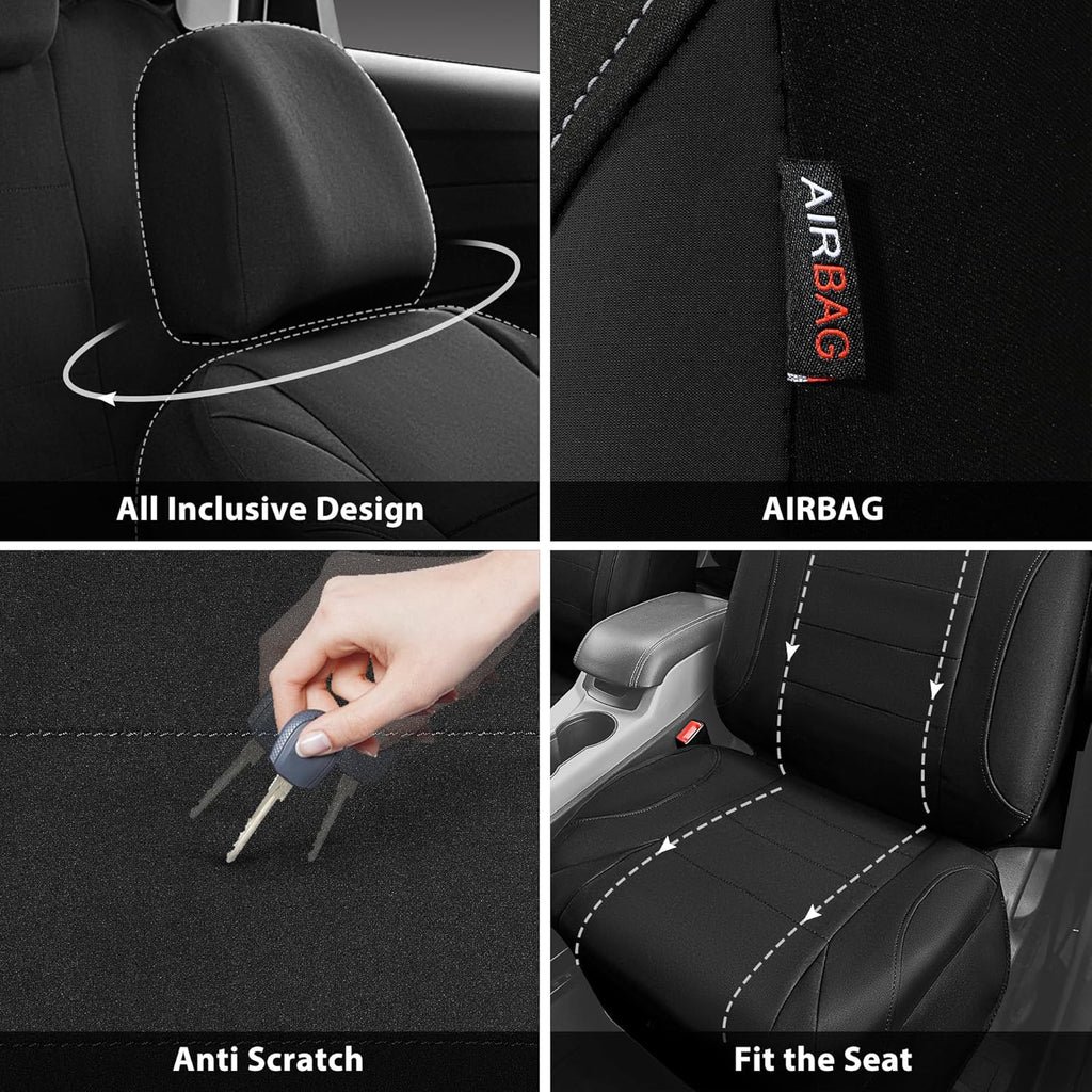 car pass neoprene eva waterproof car seat covers, side view