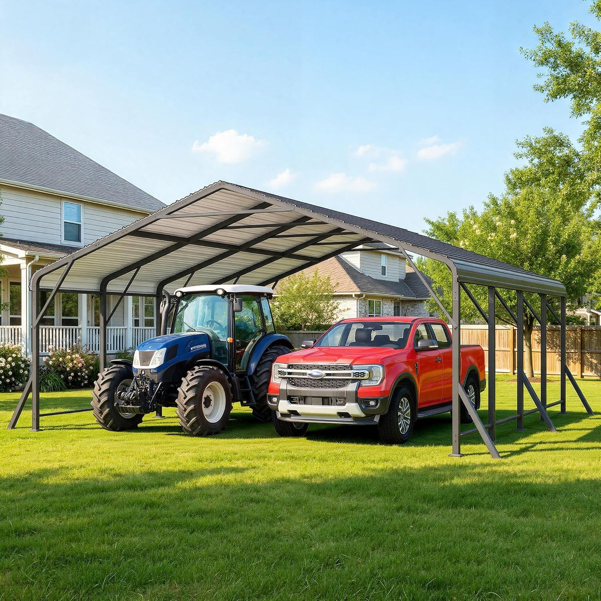 wisteria lane metal carport, carports 20x20 heavy duty, main product view
