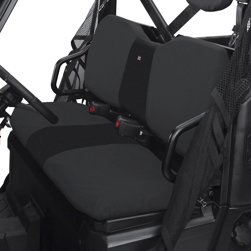 Classic Accessories QuadGear UTV Bench Seat Cover, Fits Polaris Ranger Full Size, 800, 6x6 800, Diesel (2015 Models and Older), Black