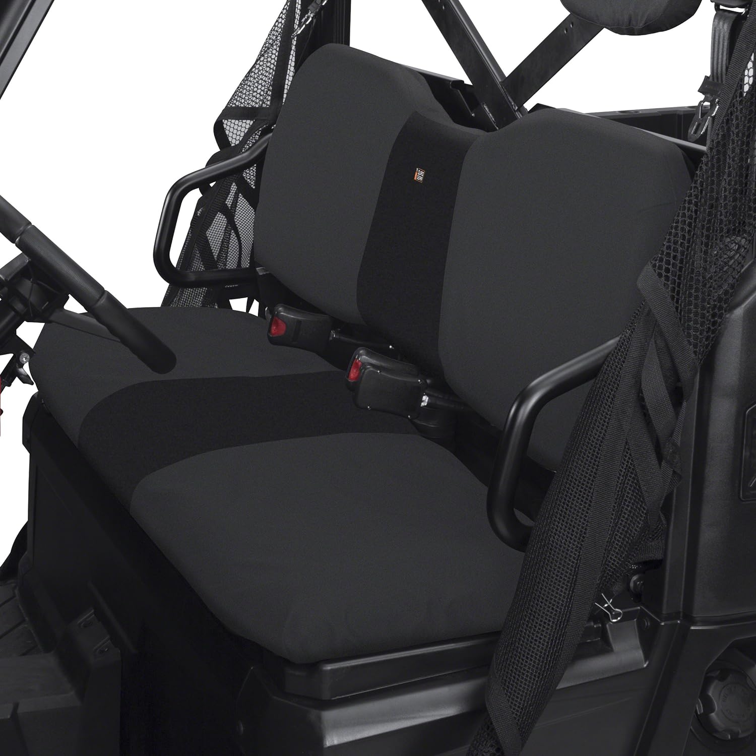 Classic Accessories QuadGear UTV Bench Seat Cover, Fits Polaris Ranger Full Size, 800, 6x6 800, Diesel (2015 Models and Older), Black