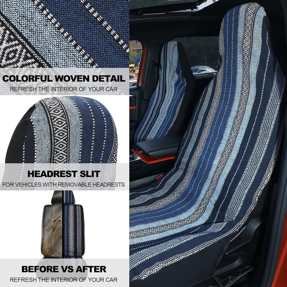 frienda 14 pcs baja saddle blanket car seat on a desk or shelf