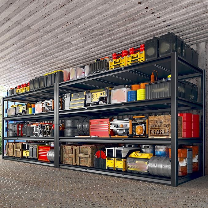REIBII 60" W Garage Shelving Heavy Duty 2650LBS Storage Shelves Metal Shelving - Image 8