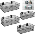 Barydat 4 Pcs Slatwall Basket Set Ventilated Metal Slatwall Basket Hanging Wire by home