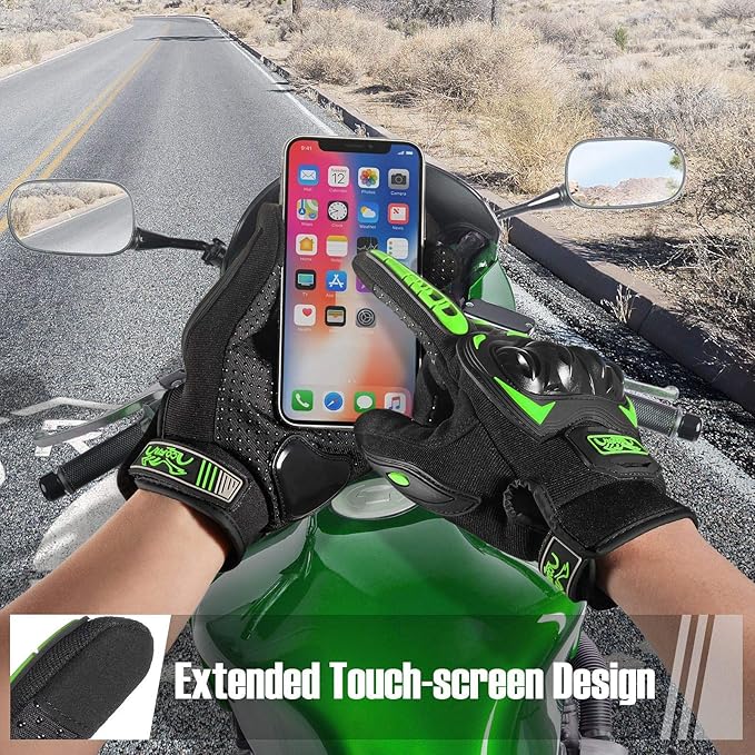 COFIT Motorcycle Gloves Breathable, Touchscreen Motorbike Gloves Anti-Slip - Image 3
