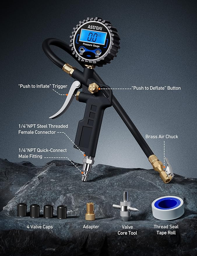 AstroAI Digital Tire Pressure Gauge (2pack)
