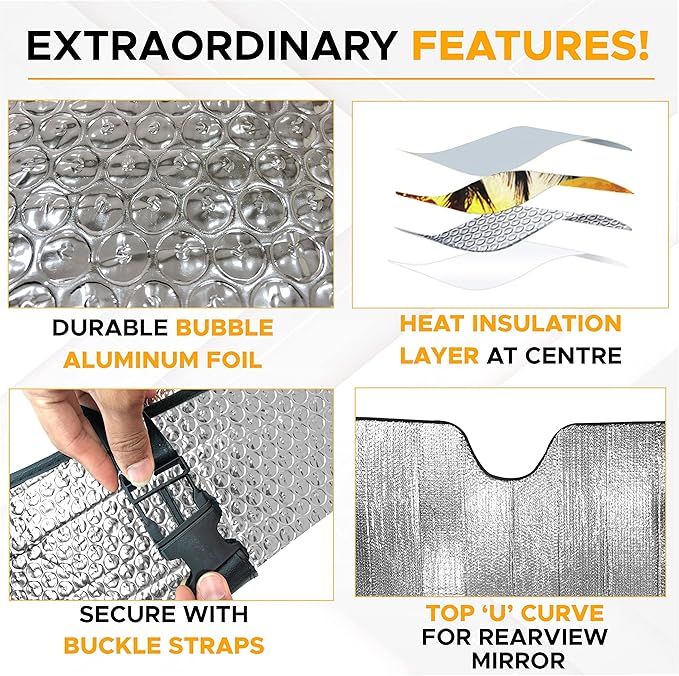 EcoNour Accordion Windshield Sun Shade - Image 6