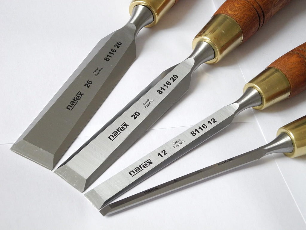 narex czech steel premium 4 pc set 6, close-up detail