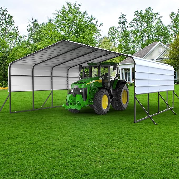 20x20 Metal Carports Heavy Duty by LANDTOP