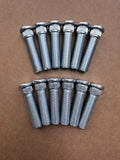 12Pcs Wheel Studs M14-1.5 Lug Stud 610-004 16mm Knurl, 59.8mm Length Replacement for 2015-2024 Ford Expedition F150 Lobo, 2022-2024 Bronco, Lincoln Mark LT Navigator
