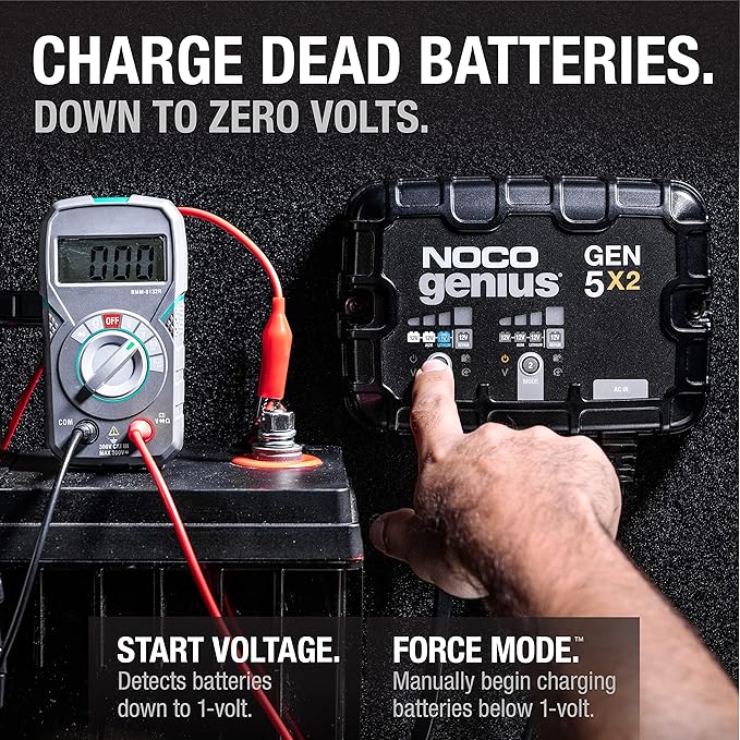 NOCO Genius GEN5X2: 2-Bank, 10A Onboard Battery Charger - Image 5