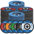 exkraeft flap discs 4 1/2 for angle grinder, main product view