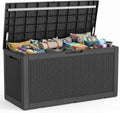 patiozen 150 gallon resin deck box, lockable patio, main product view