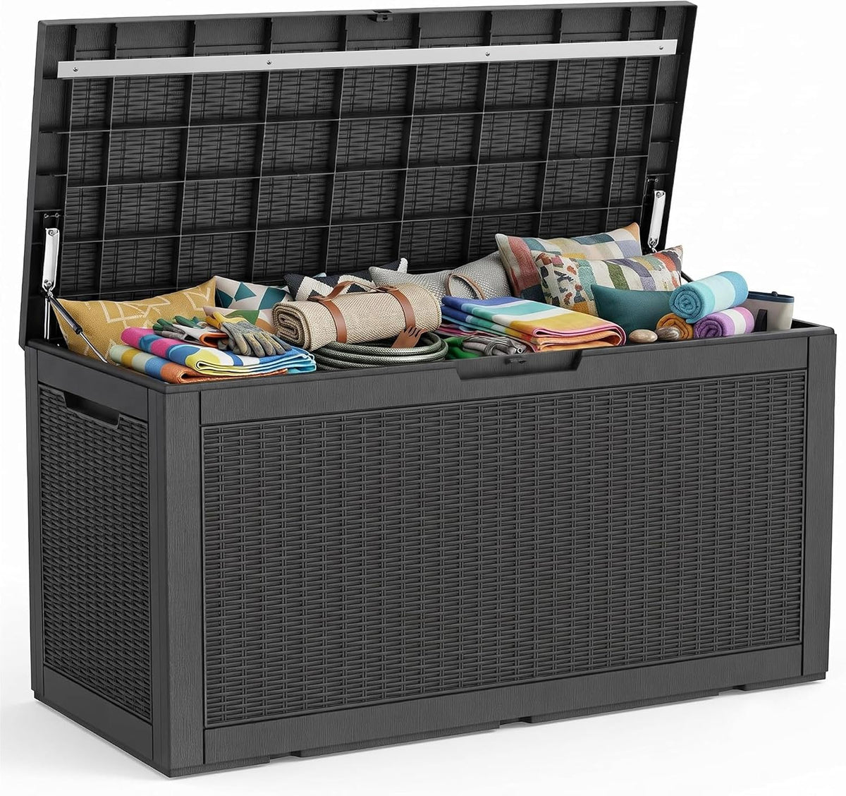 patiozen 150 gallon resin deck box, lockable patio, main product view
