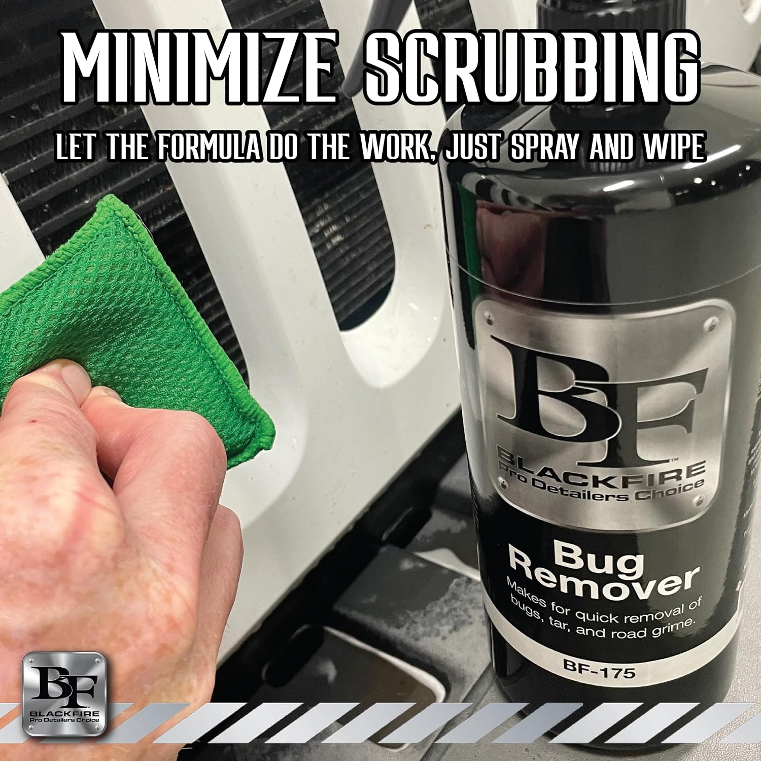 Blackfire Pro Detailers Choice Bug Remover | Specialized Automotive Spray Cleaner & Spot Treatment | Safe for Vehicle Paint | Removes Bugs Without Damage | BF-175 | 32oz