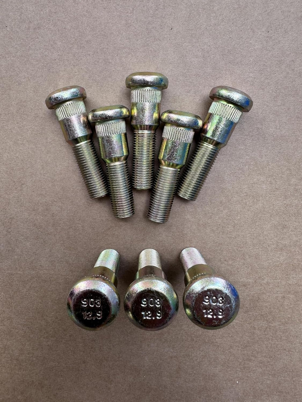 8pcs Drive in Trailer Wheel Hub Stud 9/16-18 x 2.28 in. UHL 0.686 in Knurl Replacement for 7-132 Dexter 5200 6000 7000 lb Hubs