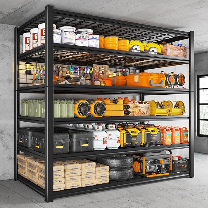 REIBII 84" H Garage Shelving, 6-Tier Storage Shelves Heavy Duty Loads 3500LBS - Image 5