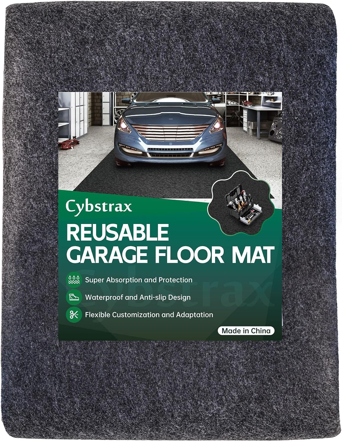 Oil Spill Mat - 72" x 60" Absorbent Oil Garage Floor Mat