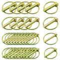 30 Pcs of Lynch Pin Assortment Kit— for Trucks, Tractors, Trolleys, Lawn Mowers, & Trailers of 3/16”x1-7/16”, 1/4”x1-3/4”, 5/16”x1-3/4”, & 7/16”x1-3/4”