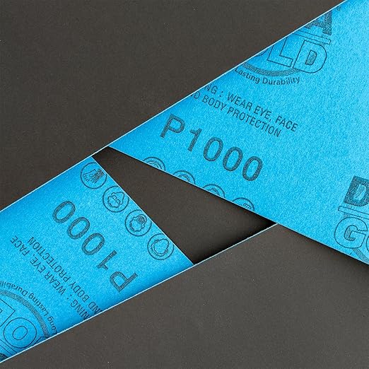 Dura-Gold Premium 1000 Grit Wet or Dry Sandpaper Sheets, 5-1/2" x 9", Box of 25 - Image 2