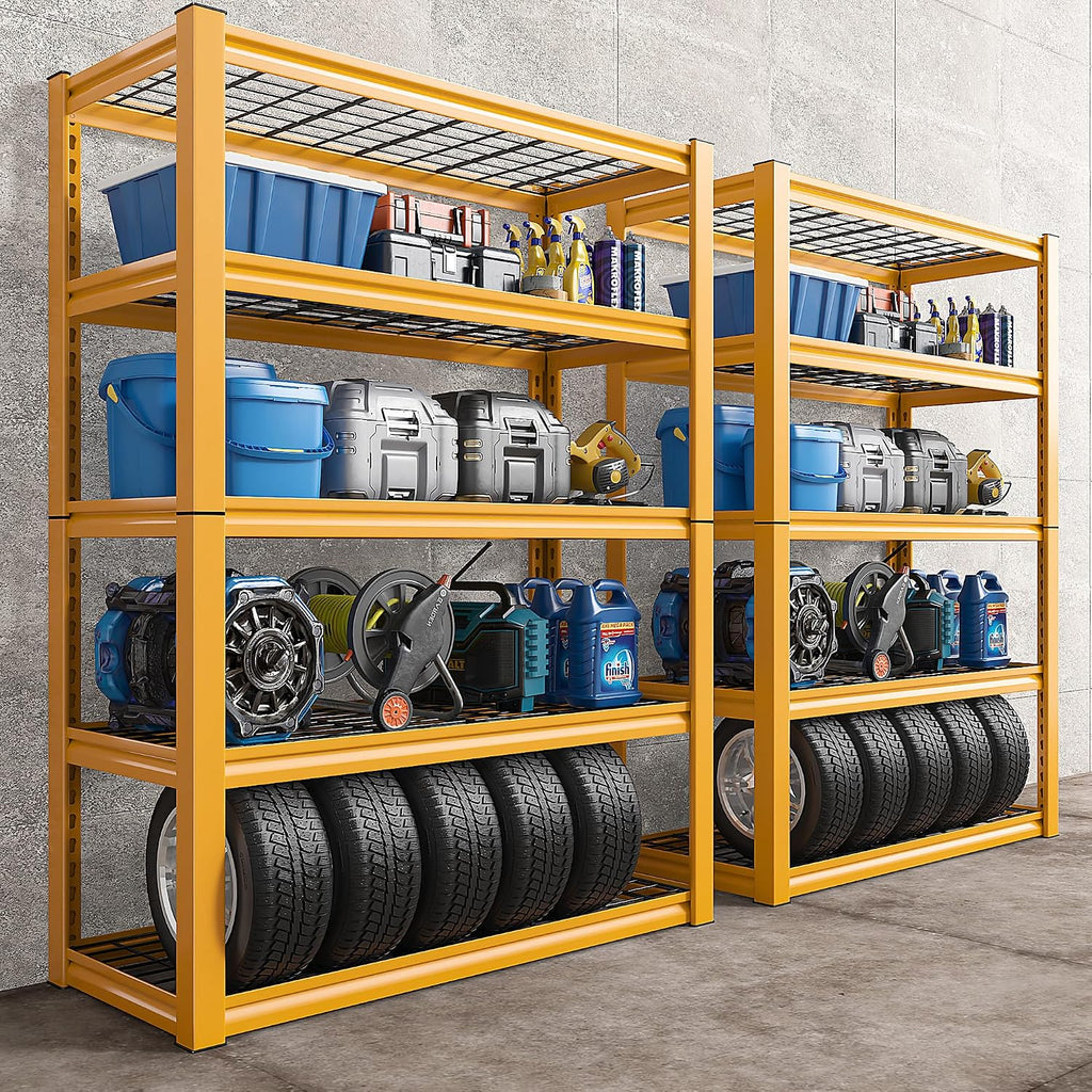 REIBII Storage Shelves 40''W Garage Shelving Heavy Duty Metal Shelving 2000LBS