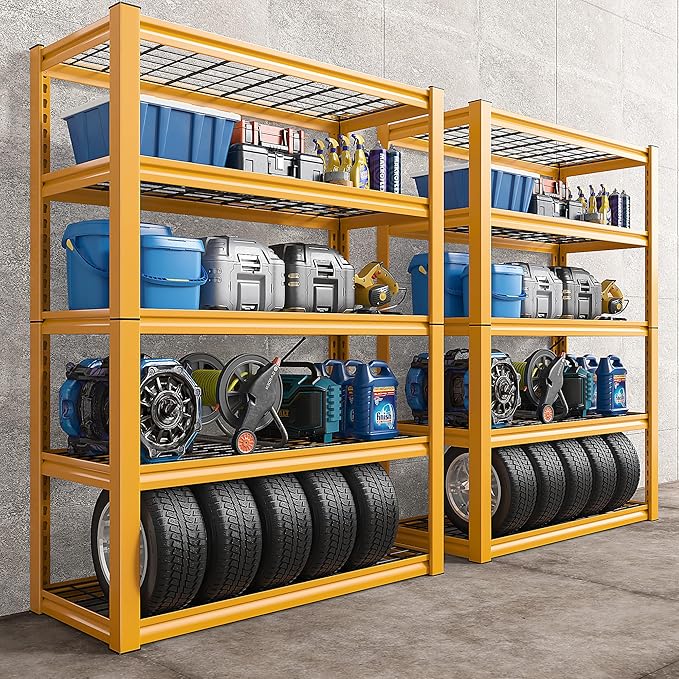 REIBII Storage Shelves 40''W Garage Shelving Heavy Duty Metal Shelving 2000LBS by REIBII