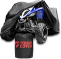 Tough Cover ATV Cover - Standard Size, Black - Built-in Storage Bag for ATV Storage - All-Weather Waterproof Cover - UV Protection for All-Weather Use