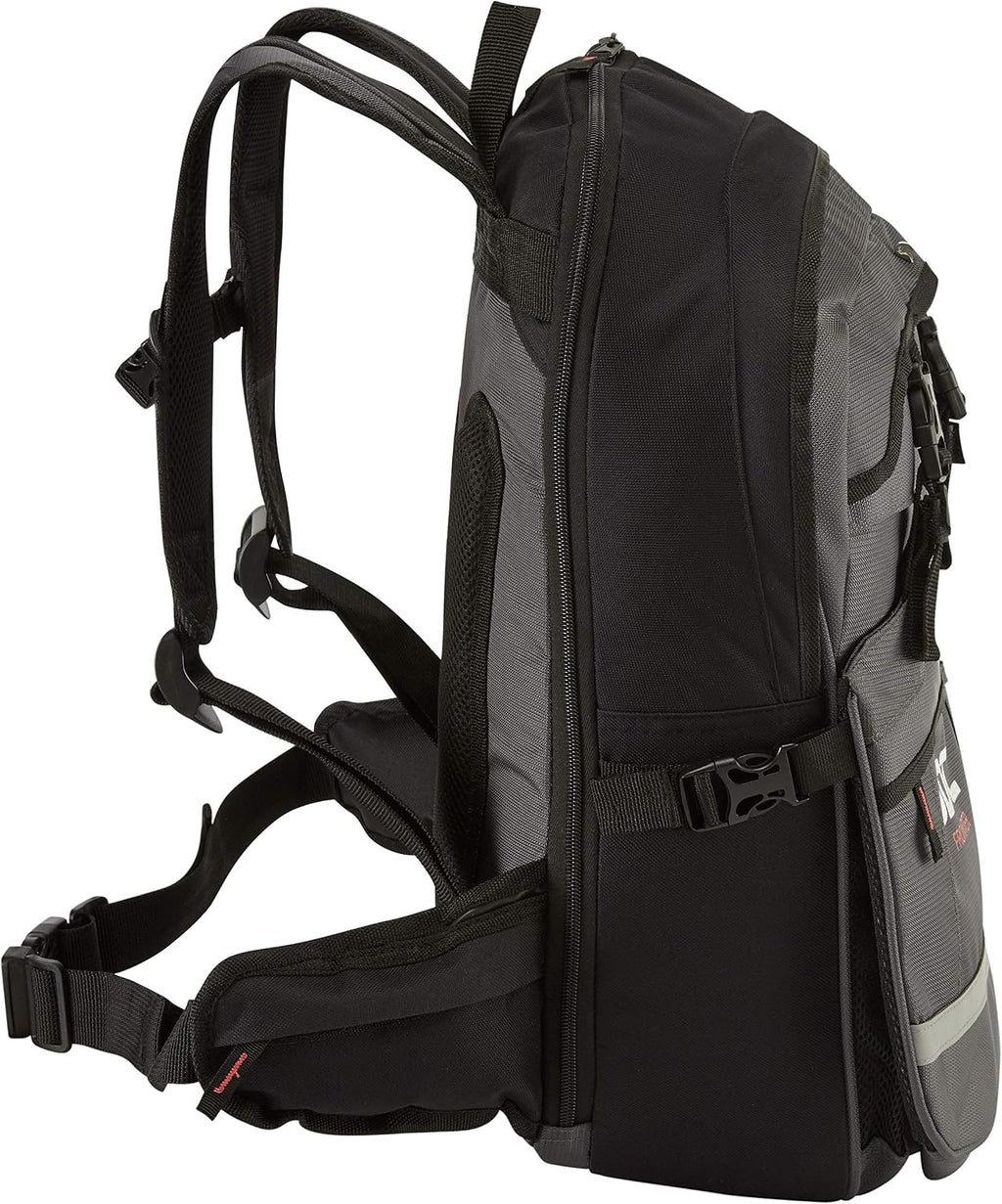 JDC Motorcycle Backpack With Helmet Holder/Carrier - 24L Expandable to 36L - FRONTIER