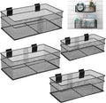 Barydat 4 Pcs Slatwall Basket Set Ventilated Metal Slatwall Basket Hanging Wire by home