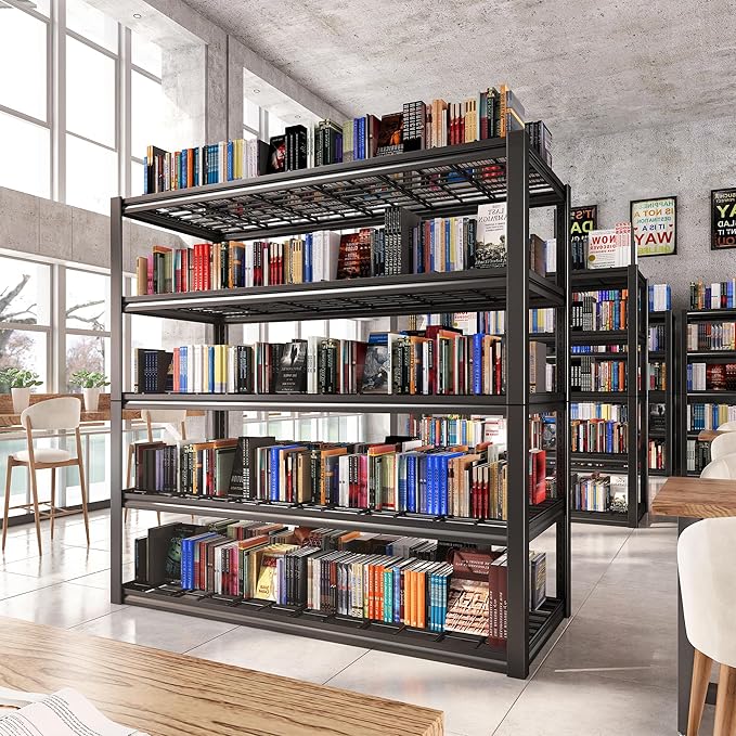 REIBII 48.2''W Garage Shelving Heavy Duty Metal Shelving 3000LBS Storage - Image 7